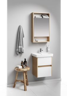 Зеркальный шкаф Aqwella Сити SIT0405DB 50см